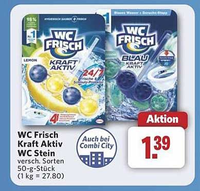 WC Frisch Kraft Aktiv WC Stein – Aktion