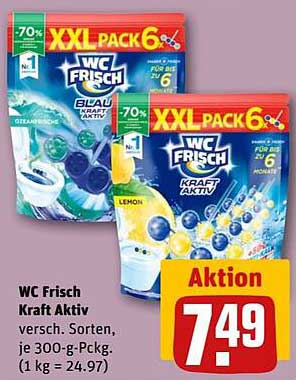 WC Frisch Kraft Aktiv XXL Pack 6 - verschiedene Sorten