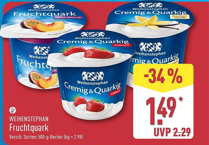WEIHENSTEPHAN Fruchtquark 500 g - Verschiedene Sorten