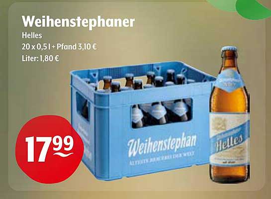 Weihenstephaner Helles - 20 x 0,5l Kasten