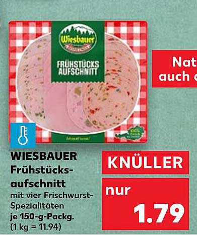 WIESBAUER Frühstücksaufschnitt mit vier Frischwurst-Spezialitäten