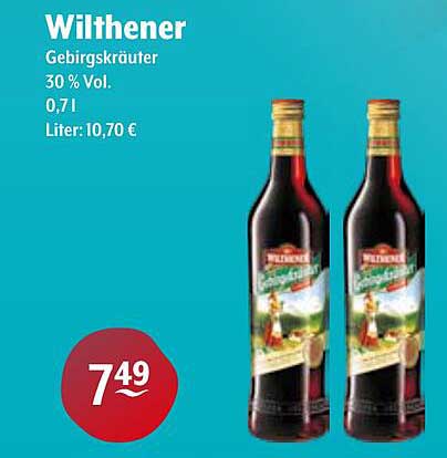 Wilthener Gebirgskräuter 30 % Vol - 0,7 l