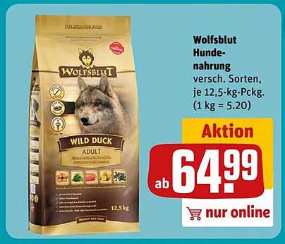 Wolfsblut Hundenahrung Wild Duck 12,5 kg