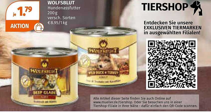 WOLFSBLUT Hundenassfutter 200 g - verschiedene Sorten