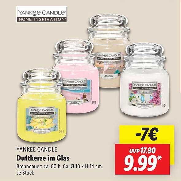 Yankee Candle Duftkerze im Glas