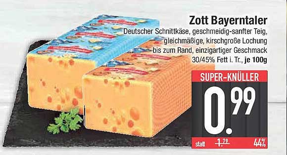 Zott BayernTaler - Deutscher Schnittkäse