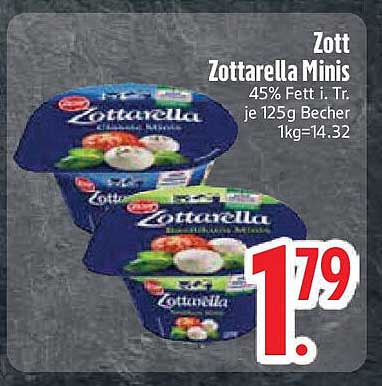 Zott Zottarella Minis 125g Becher