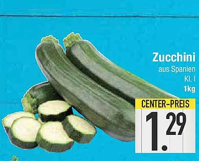 Zucchini aus Spanien - Klasse I 1kg