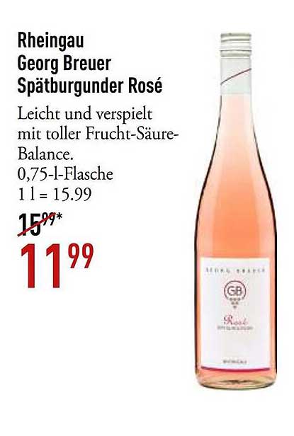 Rheingau Georg Breuer Spätburgunder Rosé