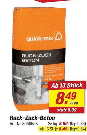Ruck-Zuck-Beton