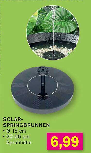 SOLAR-SPRINGBRUNNEN