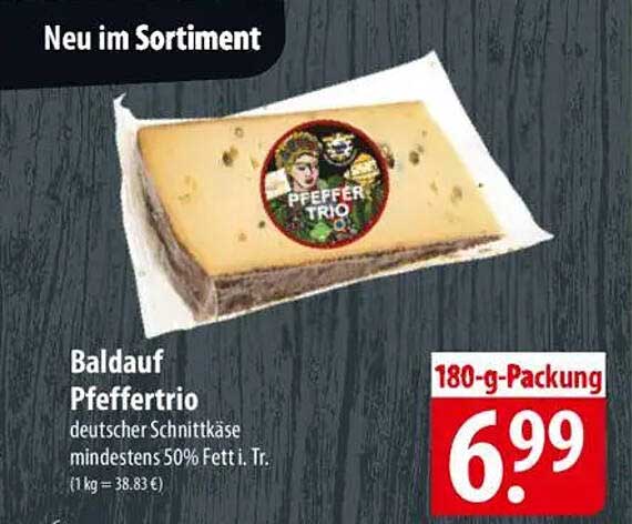 Balldauf Pfeffert Trio - Deutscher Schnittkäse