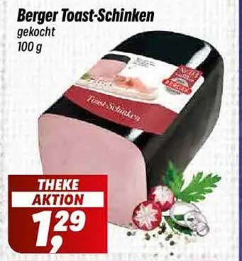 Berger Toast-Schinken gekocht 100 g