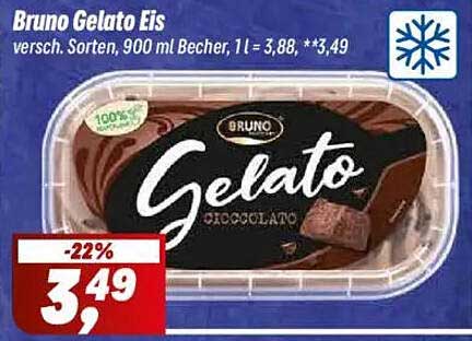 Bruno Gelato Eis – Schokoladentraum in 900 ml Becher
