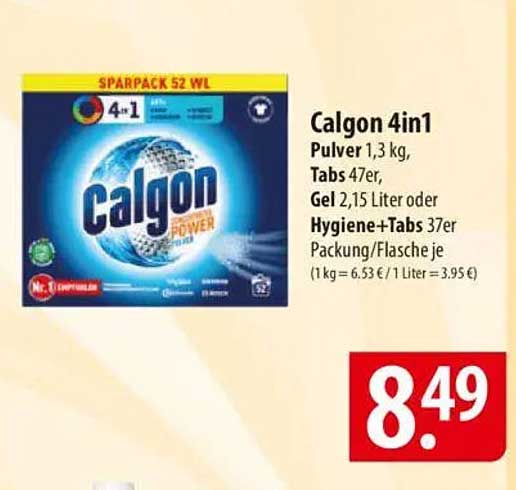 Calgon 4in1 - Haushaltsreiniger in verschiedenen Varianten