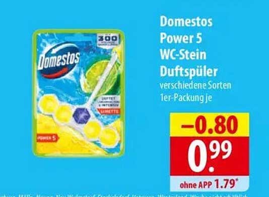 Domestos Power 5 WC-Stein Duftspüler verschiedene Sorten 1er-Packung je