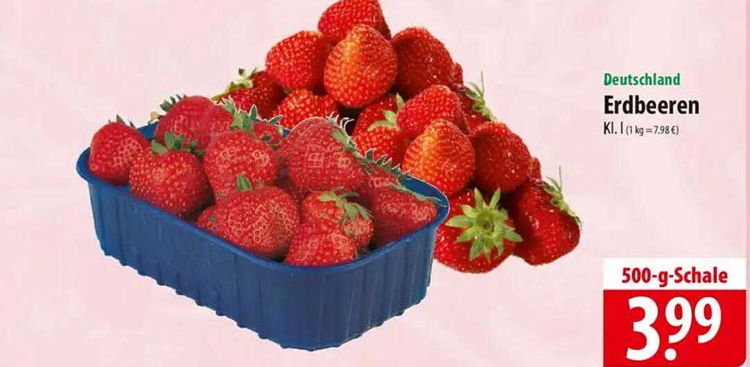 Erdbeeren (500-g-Schale) - Nur für kurze Zeit!