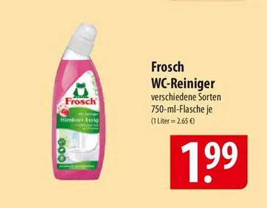 Frosch WC-Reiniger verschiedene Sorten 750-ml-Flasche je