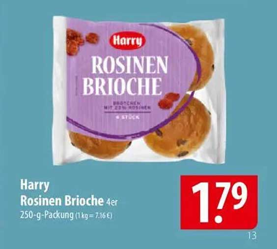 Harry Rosinen Brioche 4er-Packung