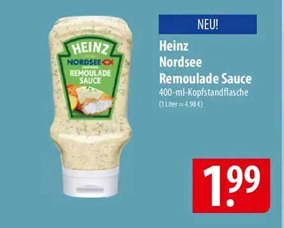 Heinz Nordsee Remoulade Sauce 400-ml-Kopfflasche