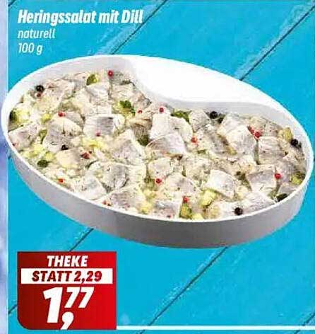 Heringssalat mit Dill, naturbelassen, 100 g