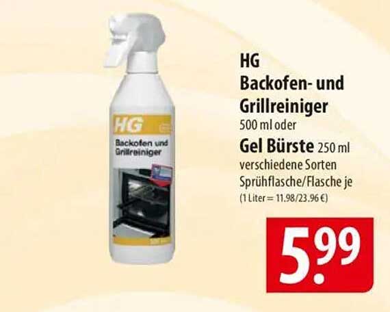 HG Backofen- und Grillreiniger 500 ml