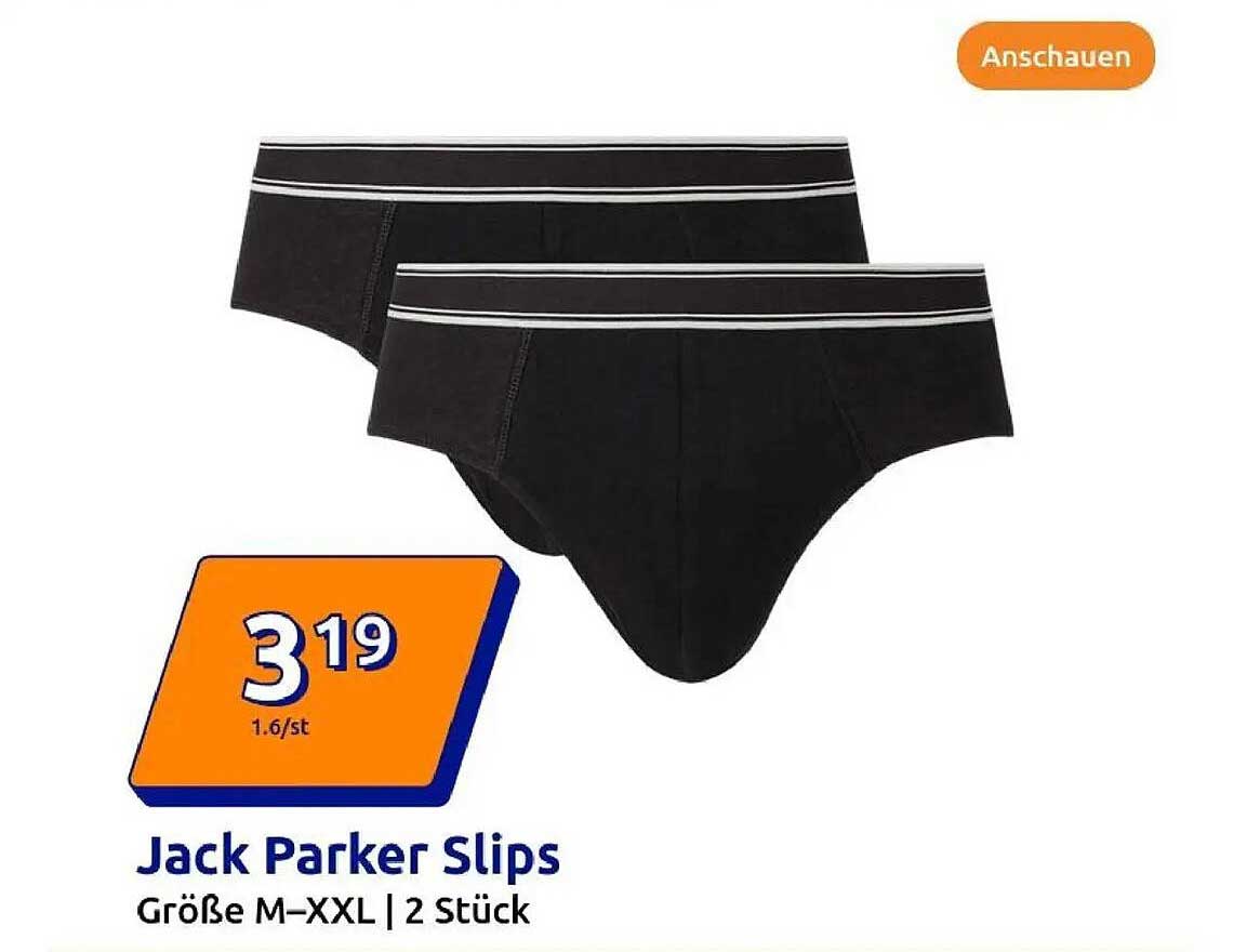 Jack Parker Slips, Größe M-XXL | 2 Stück