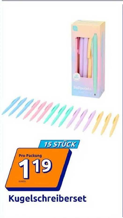 Kugelschreiber-Set – 15 Stück
