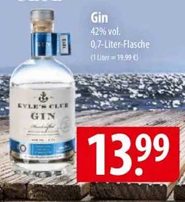 Kyle's Club Gin 0,7-Liter-Flasche - 42% vol