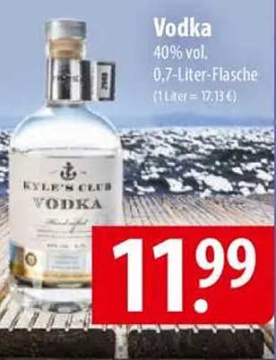 Kyle's Club Vodka 0,7-Liter-Flasche