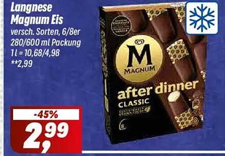 Langnese Magnum Eis versch. Sorten, 6/8er 280/600 ml Packung