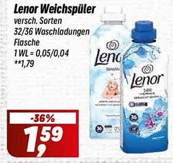 Lenor Weichspüler - 36 Waschladungen zum unglaublichen Preis