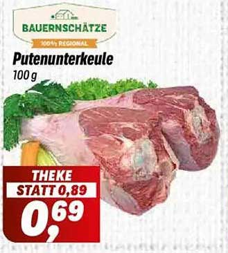 Putenunterkeule 100 g - Qualitätsfleisch zum Schnäppchenpreis