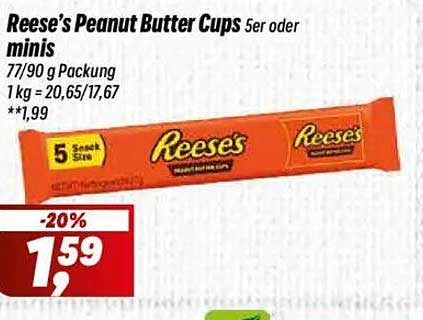 Reese’s Peanut Butter Cups 5er oder minis