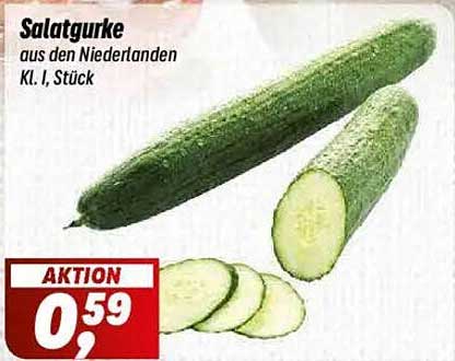 Salatgurke aus den Niederlanden, Kl. I, Stück