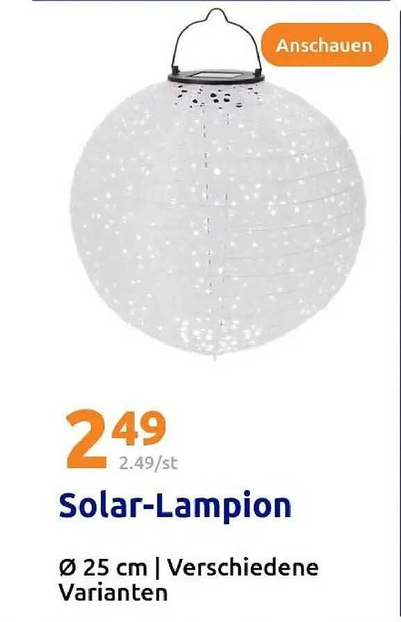 Solar-Lampion Ø 25 cm - Verschiedene Varianten