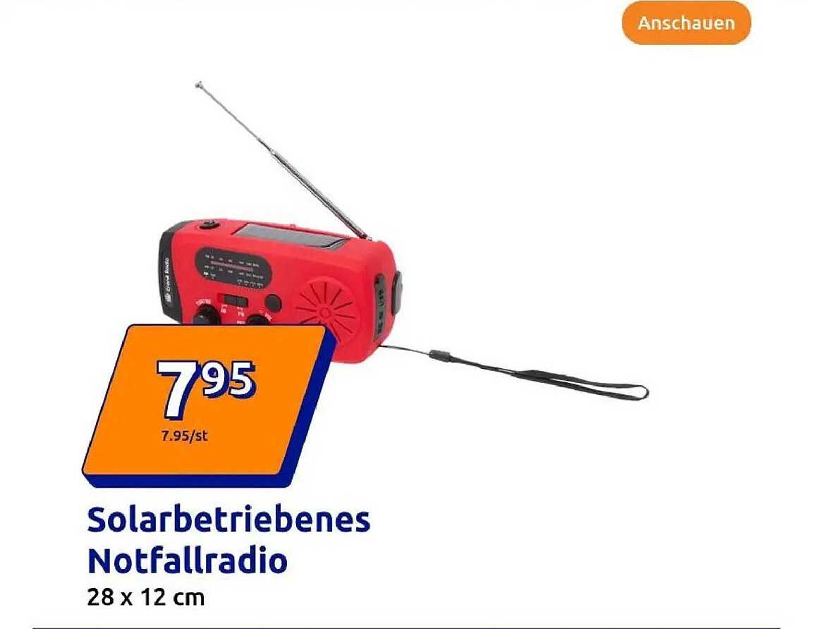 Solarbetriebenes Notfallradio