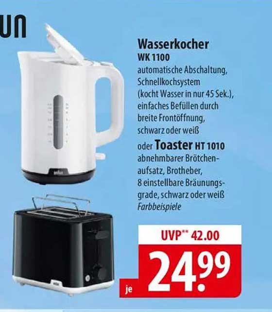 Wasserkocher WK 1100 oder Toaster HT 1010 - Angebot im Famila Nord Ost-Prospekt