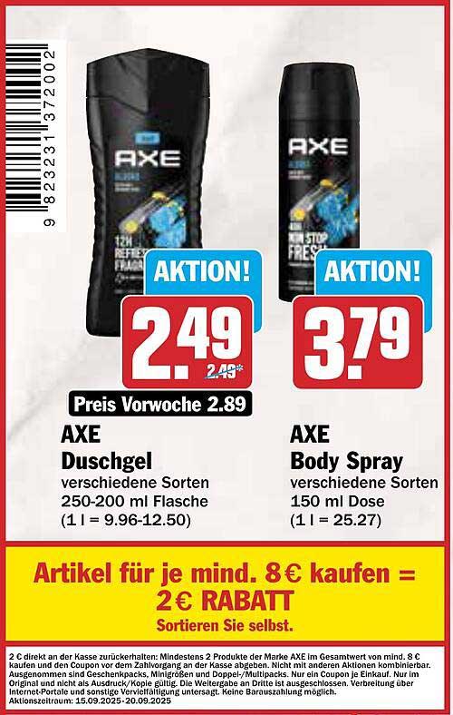 AXE Duschgel und Body Spray – Ein unwiderstehliches Duo