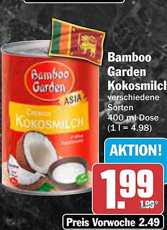 Bamboo Garden Kokosmilch 400 ml Dose