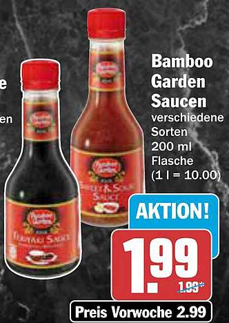 Bamboo Garden Saucen verschiedene Sorten 200 ml Flasche