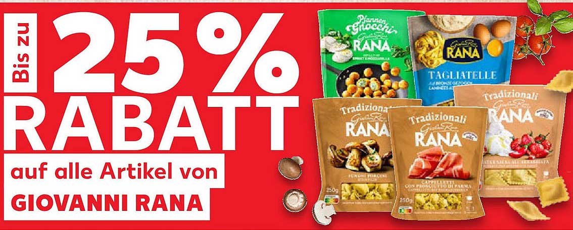 Bis zu 25% Rabatt auf alle Artikel von GIOVANNI RANA