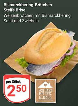 Bismarckhering-Brötchen Steife Brise