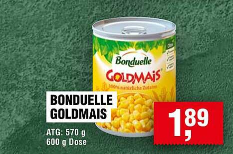 BONDUELLE GOLDMAIS 600 g Dose