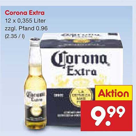 Corona Extra 12 x 0,355 Liter zzgl. Pfand 0,96