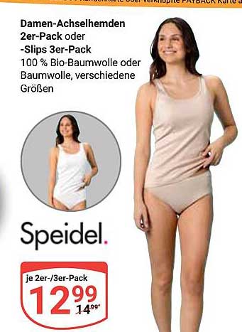 Damen-Achselhemden 2er-Pack oder -Slips 3er-Pack