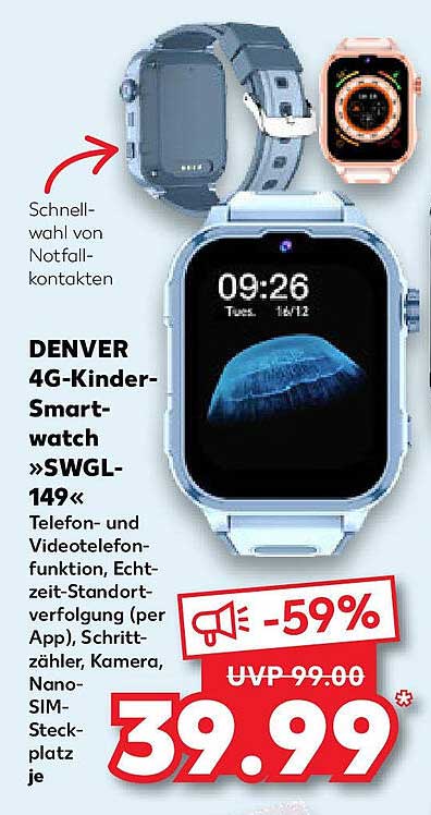 DENVER 4G-Kinder-Smartwatch »SWGL-149«