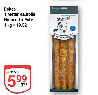 Dokas 1 Meter Kaurolle Huhn oder Ente