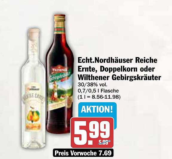 Echt.Nordhäuser Reiche Ernte, Doppelbock oder Wilthener Gebirgskräuter