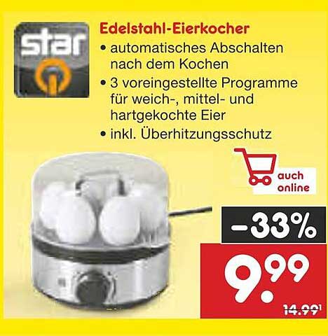 Edelstahl-Eierkocher